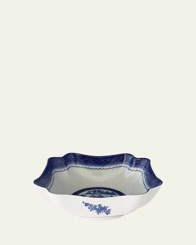 Blue Canton Large Square Bowl